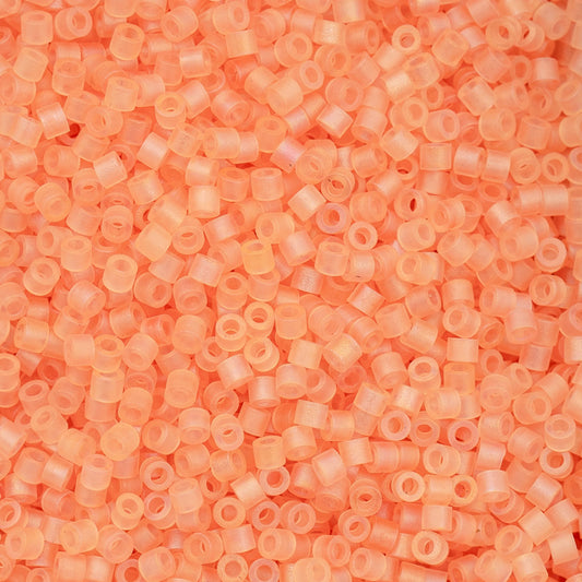 11/0 Cylin Beads #1194 Matte Macaron AB Tangerine 25g Bag