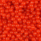 Round Plastic Beads 6mm Fire Red Approx 1000/pk