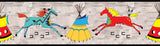2" Ledger Horse Birch Printed Ribbon - Per Yard