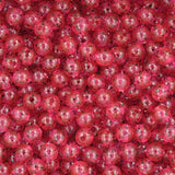 Round Plastic Beads 6mm Hot Pink Nickel Flake Approx 1000/pk