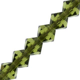 4mm Olivine Preciosa Bicone 5" Strand