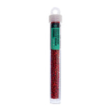 8/0 Czech Seed Beads #154 Silver Lined Red 22g