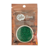11/0 Cylin Beads #1047 Opaque Jade Green 25g Bag