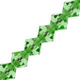 6mm Peridot Preciosa Bicone 5" Strand