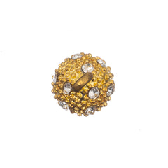 Magnetic Rhinestone Clasp 9mm Round Gold 1/pk