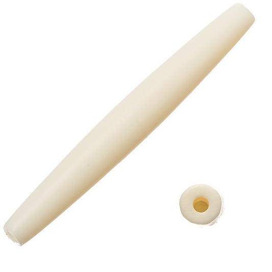 Hairpipe Bone Beads 4" Ivory 50/pk