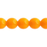 Czech Round Druk Beads 10mm Opaque Orange 18/strand