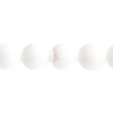 Czech Round Druk Beads 10mm Opaque White AB 18/strand