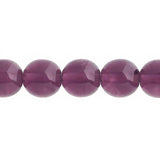 Czech Druk 10mm Beads 18/strand Trans Amethyst