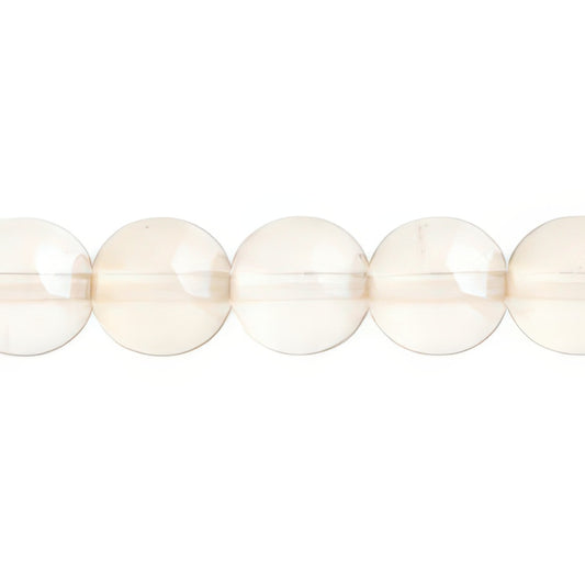 Czech Round Druk Beads 10mm Transparent Crystal Honey 18/strand