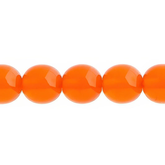 Czech Round Druk Beads 10mm Transparent Hyacinth 18/strand