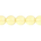 Czech Round Druk Beads 10mm Transparent Jonquil 18/strand