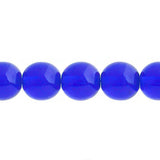 Czech Druk 10mm Beads 18/strand Trans Sapphire