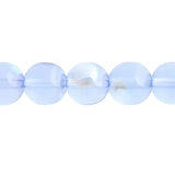Czech Druk 10mm Beads 18/strand Trans Light Sapphire AB