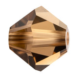 6mm Smoke Topaz Preciosa Bicone Each