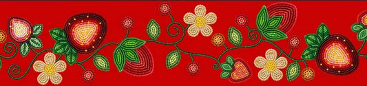 Printed Ribbon 2" Strawberry Red 20yd Spool