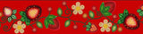 Printed Ribbon 2" Strawberry Red 20yd Spool