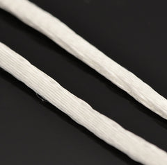 2mm White Rattail Cord 10m