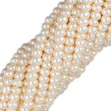 Perles de rocaille tchèques 11/0 #35017 Coquille d'œuf opaque 12 brins Hank