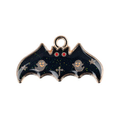 1" Bat Enamel Metal Charm 5/pk