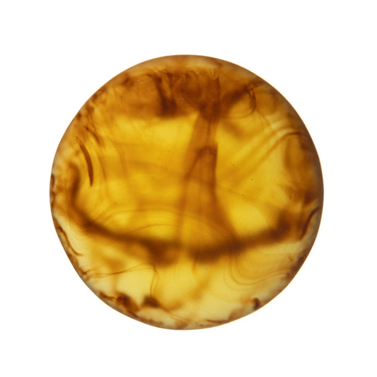 Resin Cabochons, Round 18mm Matte Marble Root Beer 10/pk