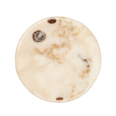 18mm Matte Marble Cream Round Cabochons 10/pk