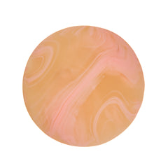 18mm Matte Marble Peach Round Cabochons 10/pk