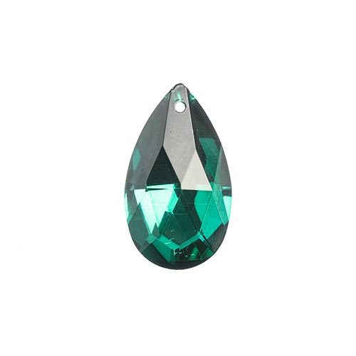 Crystal Lane Teardrop Pendant 38x22mm Dark Green 1/pk