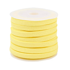 5mm Faux Suede Lace Yellow 5m