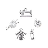 Knitting & Sewing Assorted Charms 5/pk