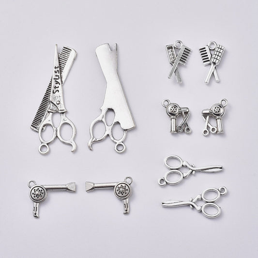 Hairdresser Assorted Charms 10/pk