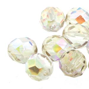 Fire Polished 8mm Lemon Rainbow 20/Strand