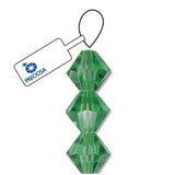 6mm Peridot Preciosa Bicone 5" Strand