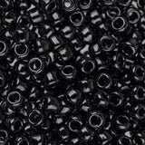 8/0 Toho Rocailles #49 Opaque Jet 8-9g Flacon