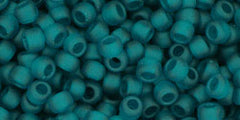 8/0 Toho Seed Beads #7BDF Transparent Frosted Teal 8-9g Vial