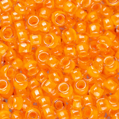 8/0 Toho Seed Beads #802 Luminous Neon Orange 8-9g Vial
