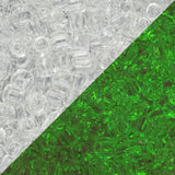 8/0 Toho Seed Beads #2700 Crystal / Glow Green 8-9g Vial
