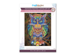 Diamond Painting Owl Art Kit 12"x16"