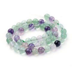 4mm Fluorite (Natural) Beads 15-16" Strand
