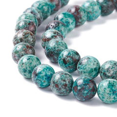 8mm Chrysocolla (Natural) Beads 15-16" Strand