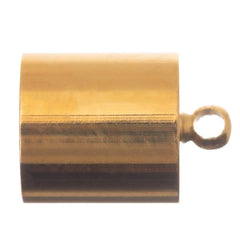 10mm Gold End Caps 10/pk