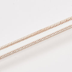 Necklace Snake Chain 18" Rose Gold 1/pk