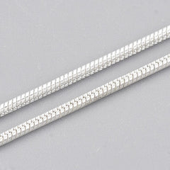 Necklace Snake Chain 24" Silver 1/pk