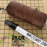 Knot It Cordon Brésilien Ciré Marron 1 mm Bobine de 144 m
