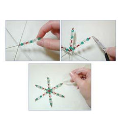 Wire Snowflake Ornament Form 4 1/2" 7/pk