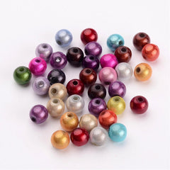 6mm Round Plastic Miracle Beads 100/pk - Multi