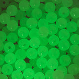 8mm Round Plastic Beads 1000/pk - Glow In The Dark