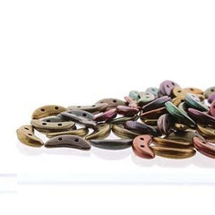 Crescent Beads Matte Metallic Bronze Iris 5g Vial