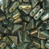 *6mm Czech Tango Beads Turquoise Bronze 5.3g