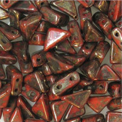 *6mm Czech Tango Beads Coral Bronze 5.3g